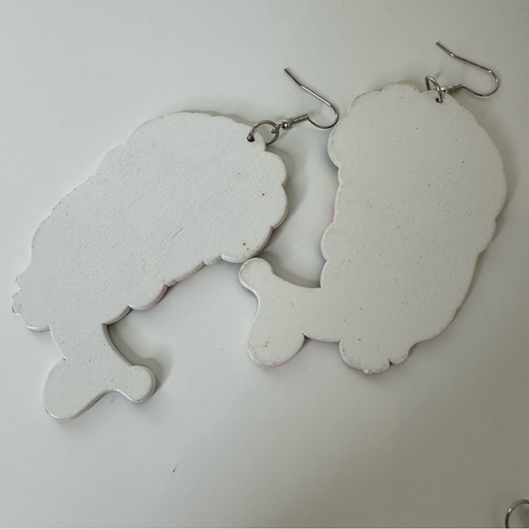 Set of 3 wooden earrings - Picture 11 of 15